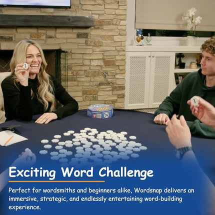 Word Strategy Game, Word Puzzle for Adults, Family, and Kids, Fun Game for Ages 8+, Travel Size, 1-4 Players