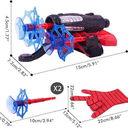 keivon Spider Gloves Man Web Shooter for Kids, Launcher Spider Kids Plastic Cosplay Glove Hero Movie Launcher Wrist Toy Set Funny Decorate Children Funny Educational Toys
