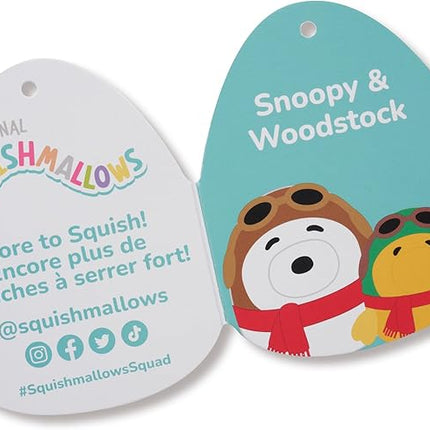 Squishmallows Original Peanuts 8-Inch Aviator Snoopy and Aviator Woodstock 2-Pack Plush - Little Ultrasoft Official Jazwares Plush - Amazon Exclusive