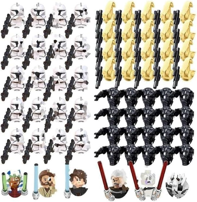 Clone Trooper Figures Toys, Space War Clone Figures Storm Trooper,with Weapons Set, Gifts for Adults & Kids（66PCS