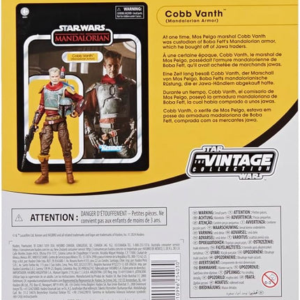 STAR WARS The Vintage Collection Cobb Vanth (Mandalorian Armor), Deluxe The Mandalorian 3.75 Inch Collectible Action Figure