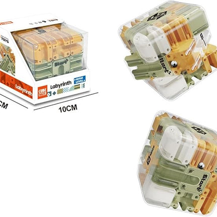 2025 New Large Labyrinth 3D Puzzle Maze Cube - Engaging Brain Teaser Toy, 3D Magic Cube Maze Ball Puzzle, Adults Teens Spatial Awareness Brain Training Toy for Logic Development (1 PCS)