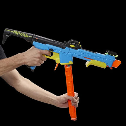 Nerf Rival Pathfinder XXII-1200 Blaster, Most Accurate Rival System, Adjustable Sight, 12-Round Magazine, 12 Rival Accu-Rounds