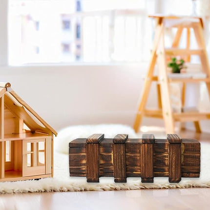 Diteje Puzzle Box, Magic Wooden Boxes Case Card Holders with Secret Hidden Compartment for Adults and Kids