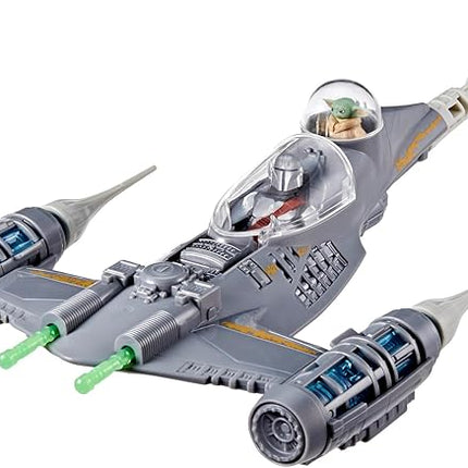 STAR WARS Epic Hero Series The Mandalorian's N-1 Starfighter Ship, 4-Inch Scale Grogu & Mandalorian Action Figures, Toys for Boys & Girls Ages 4+