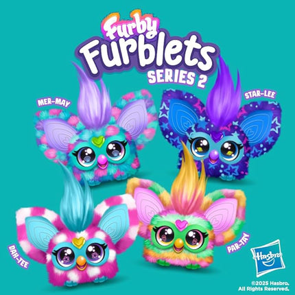Furby Furblets Dah-Tee Mini Friend, 45+ Sounds, Country Music, Speaks Only Furbish, Electronic Plush Toys for Girls & Boys, Interactive Pets, Pink Polka Dot, Back to School Gifts, Ages 6+