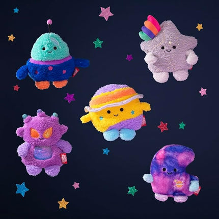 BumBumz 4.5-inch CosmicBumz Plush 5-Pack - Cosmic Shooting Star Sandra, Martian Major, Cosmic Moon Mo, Rocket Ship Rafa, Saturn Santino - from The Makers of Original Squishmallows