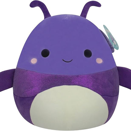 Squishmallows 12-Inch Axel Purple Beetle - Medium-Sized Ultrasoft Official Kelly Toy Plush