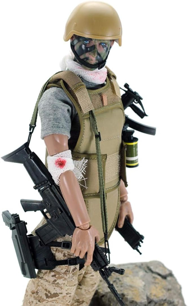 12 Inch Action Figures Military Set, 1/6 Scale Action Figures Set with Weapons and Accessories