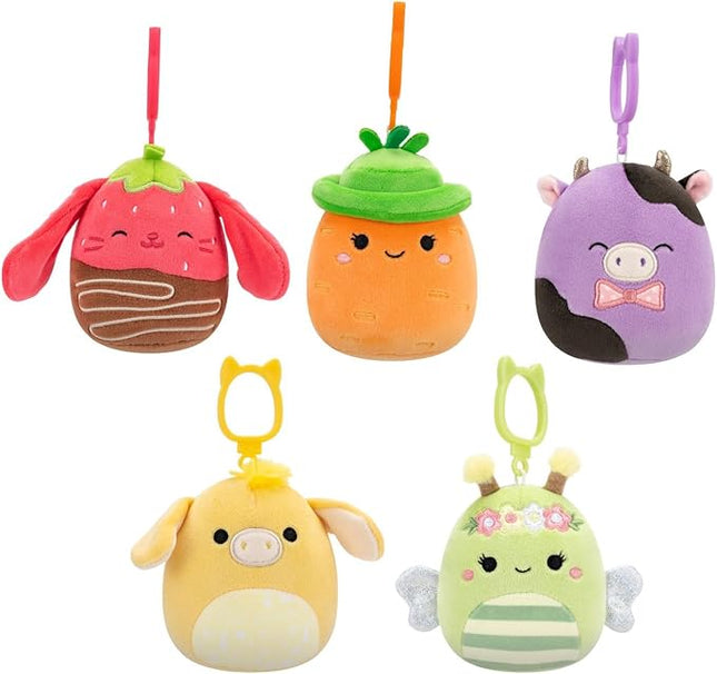 Squishmallows Original 5-Pack Clip – Official Jazwares Plush (Clips) (Amazon Exclusive)