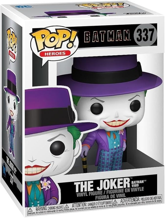 Funko Pop Heroes: Batman 1989-The Joker with Hat - (Styles May Vary) - DC Comics - Collectable Vinyl Figure - Gift Idea - Official Merchandise - Toys for Kids & Adults - Superheroes Fans