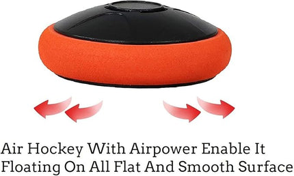 Rechargeable Floating Pucks & Paddles - Any Flat Surface Air Hockey, Includes Charging Cable and Strikers