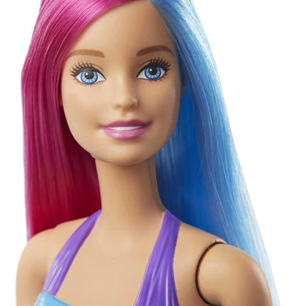 Barbie Dreamtopia Mermaid Doll with Pink & Blue Hair & Tail, Plus Tiara Accessory