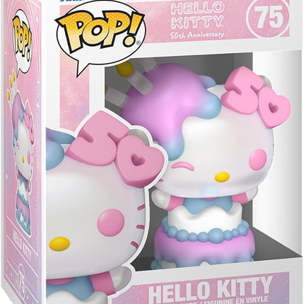 Funko POP! Sanrio: Hello Kitty 50th - Hello Kitty in Cake - Collectable Vinyl Figure - Gift Idea - Official Merchandise - for Kids & Adults - Anime Fans - Model Figure for Collectors and Display