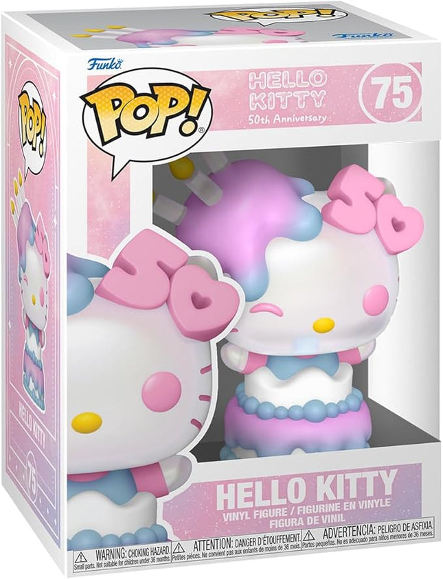 Funko POP! Sanrio: Hello Kitty 50th - Hello Kitty in Cake - Collectable Vinyl Figure - Gift Idea - Official Merchandise - for Kids & Adults - Anime Fans - Model Figure for Collectors and Display