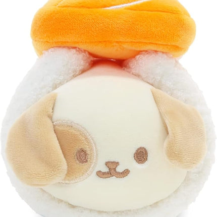 Anirollz Puppiroll Plush in Salmon Sushi – Kawaii Stuffed Animal with Removable Costume – Cute Squishy Plush Toy Gift for Girls & Kids