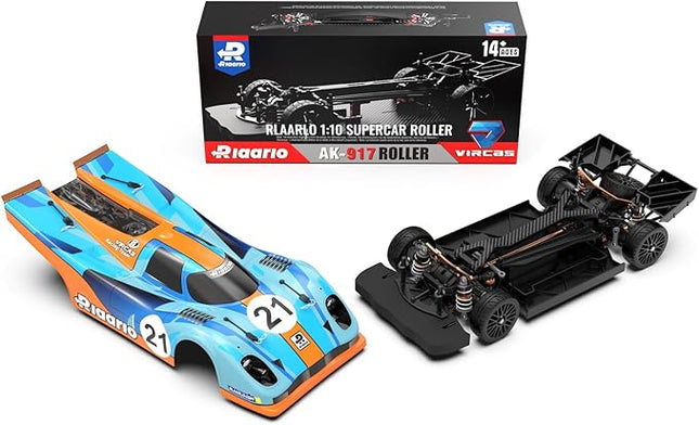 1:10 Brushless RC Car Alloy Roller for Adults, 4WD Hobby On-Road Race Car Roller with 1/8 Differential and Aluminum Shock Absorbers