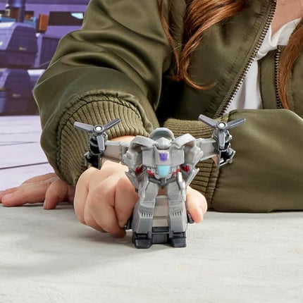 Transformers EarthSpark 1-Step Smash Changers Megatron 4-Inch Action Figure, Robot Toys for Boys and Girls 6 and Up