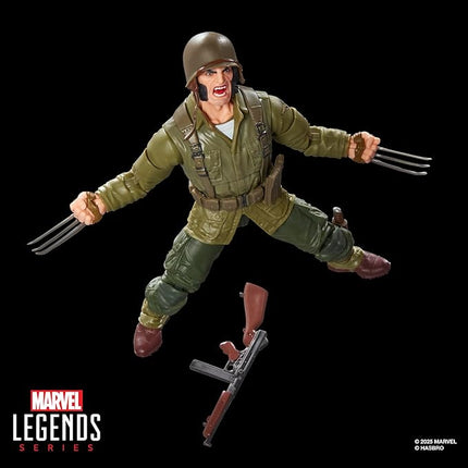 Marvel Legends Series Wolverine (WWII Logan), X-Men Comics Collectible 6-Inch Scale Action