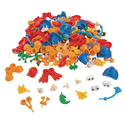 Colorations - BUILDME Creative Creatures Dough Builders (Includes 260 pieces) - Dough & Molding Clay Accessories for Kids - Screen-Free Play Time - Builds Animals & Characters