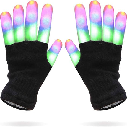 Luwint Children LED Finger Light Up Gloves - Glow Flashing Cool Fun Toys for Kids, Boy Girl 7-12 Years