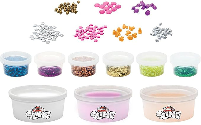 Play-Doh Slime Cosmic Mix 'n Squish Outer Space Toy Mixing Kit for Kids 4 Years and Up with 3 Colors and 9 Different Mix-ins, Non-Toxic