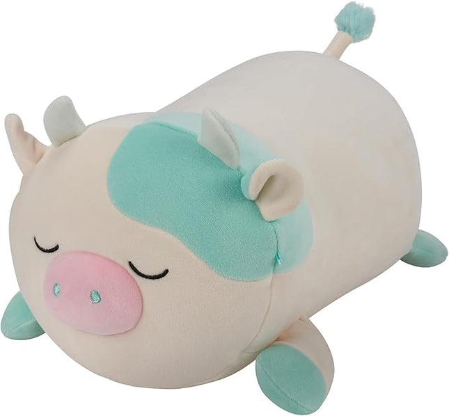 Squishmallows Original 12in Belana The Aqua Cow Sleepamallows – Official Jazwares Plush (Medium-Sized)