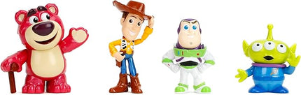 Jada Toys Toy Story Metalfigs 4-Pack – Buzz Lightyear, Woody, Alien, Lotso – Gift Set for Kids and Fans Ages 8+ – Pixar Characters– 2.5” Diecast Collectible Figure