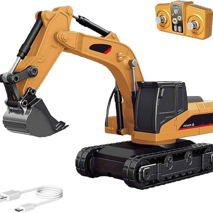 Microcrew Mini Rc Construction Series – Pocket Dump Truck, Excavator & Forklift Set, 1/64 Small 2.4ghz Remote Control Alloy Car Pocket Construction Vehicles Birthday Gifts for Boys and Girls