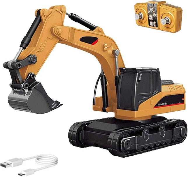 Microcrew Mini Rc Construction Series – Pocket Dump Truck, Excavator & Forklift Set, 1/64 Small 2.4ghz Remote Control Alloy Car Pocket Construction Vehicles Birthday Gifts for Boys and Girls