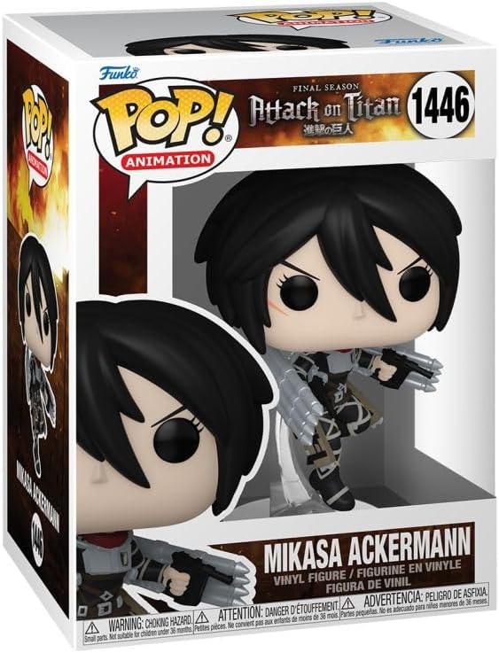 Funko POP! Animation: Attack on Titan - Mikasa Ackerman - Collectable Vinyl Figure - Gift Idea - Official Merchandise - for Kids & Adults - Anime Fans - Model Figure for Collectors and Display