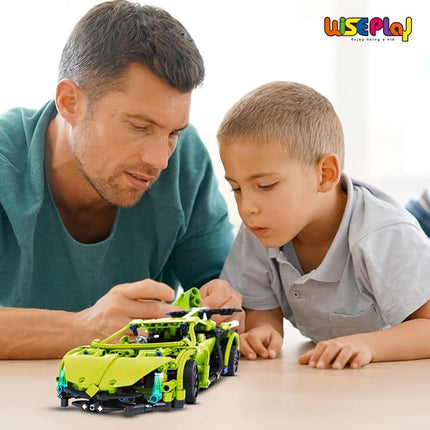 WISEPLAY Remote Control Car Building Kit, 453PCS Stem Toy for Kids Age 8-10, Great RC Car for 10-Year-Old Boys & Girls, Excellent Gift Idea