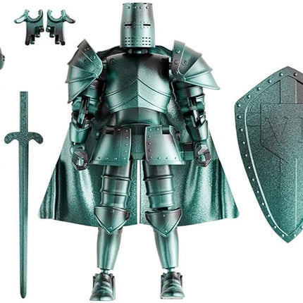 T13 Action Figure,Medieval Knight Action Figures,Dummy Lucky 13,3D Printed Robot Action Figure (Assembly Required)(Green)