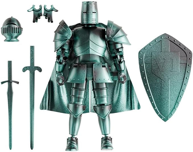 T13 Action Figure,Medieval Knight Action Figures,Dummy Lucky 13,3D Printed Robot Action Figure (Assembly Required)(Green)