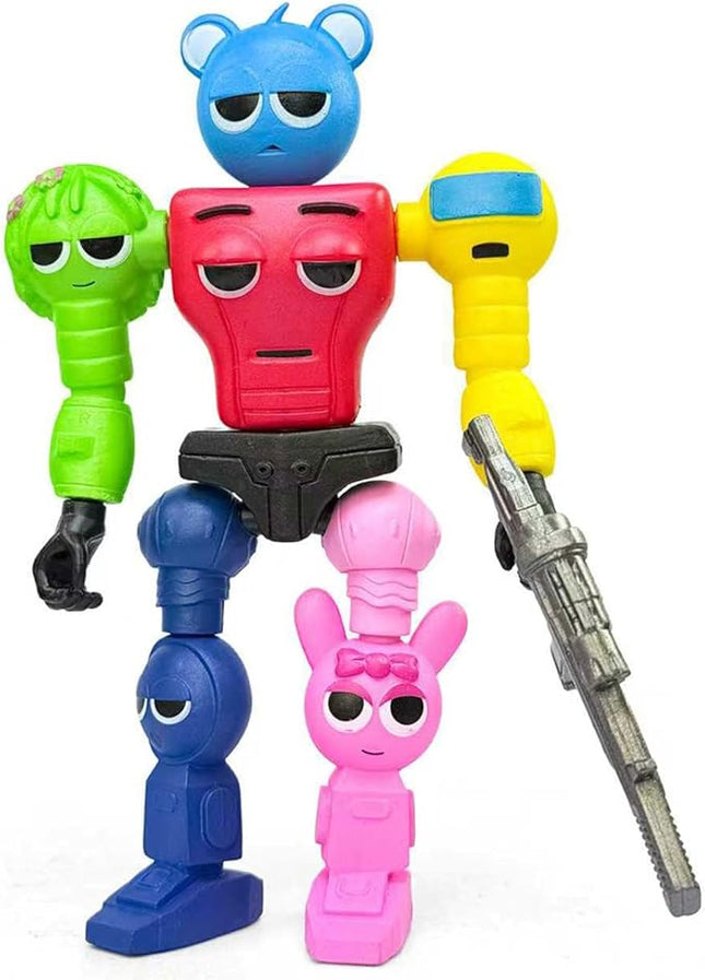 7inch Action Figures Mystery Box,Mystery Box,Sprunky Toys Collection Decoration Set, Sprunkies Toys for Collectible Figurine Gifts Both Play and Display (STL-2)