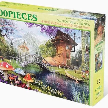 CHAMBERART 500 Piece Premium Jigsaw Puzzle Old Shoe House A-5104