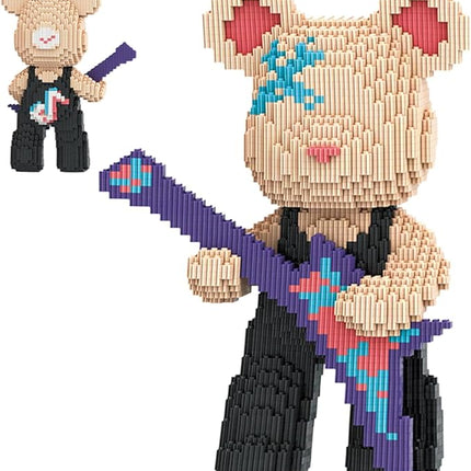 TK Bear Micro Building Blocks Set(4500Pieces) Music Bear Building Blocks Gift for Adult and Kid