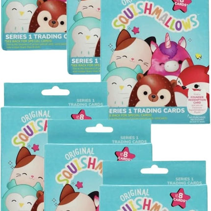 Squishmallows Official Kellytoy Series 1 Trading Cards (Pack of 6)