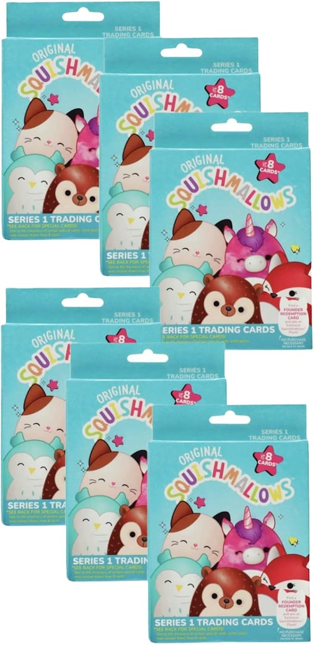 Squishmallows Official Kellytoy Series 1 Trading Cards (Pack of 6)