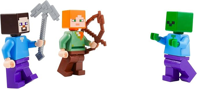 LEGO Minecraft Combo Pack - Steve, Alex, and Zombie Minifigures