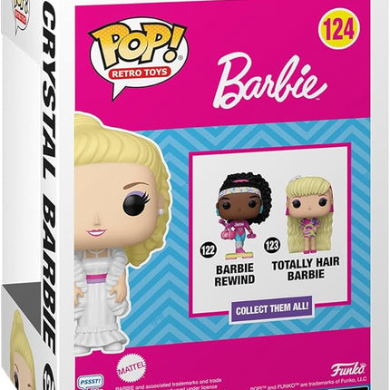 Funko POP! Retro Toys: Barbie - Crystal Barbie - Glitter - Collectable Vinyl Figure - Gift Idea - Official Merchandise - for Kids & Adults - Ad Icons Fans - Model Figure for Collectors and Display