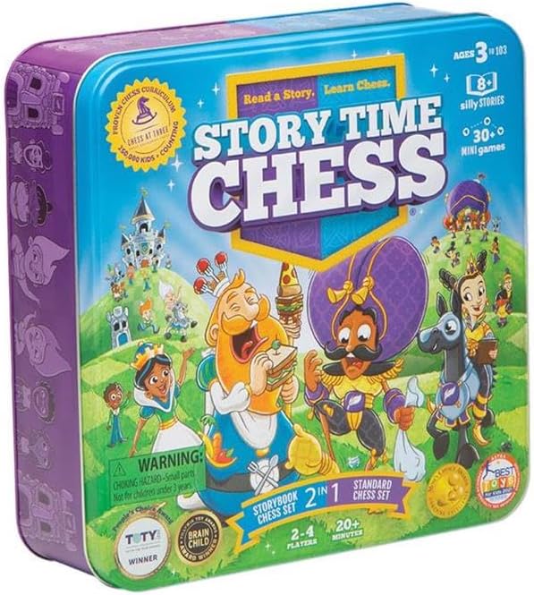 Story Time Chess - Chess Sets for Kids, Kids Chess Set, Chess Game Toddlers, Learning Games for Kids, Chess Sets for Boys & Girls