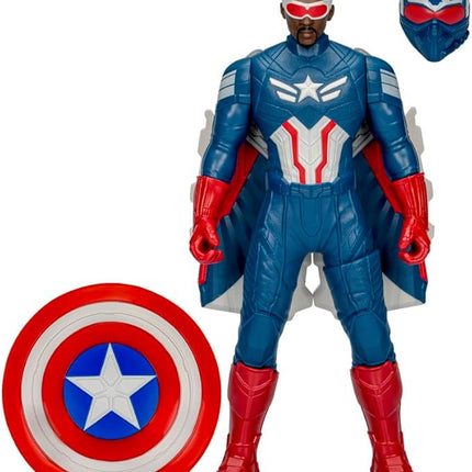 Marvel Avengers Captain America: Brave New World Flight Mode Action Figure with Accessories, 9-Inch-Scale (22 cm) Super Hero Toys for Kids Ages 4+
