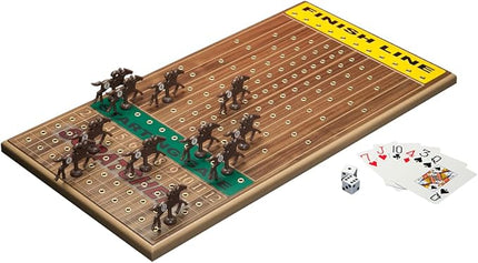 Horseracing Gametop, 2-20 players, Walnut