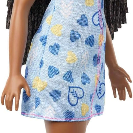 Barbie Fashionistas Doll #229, Doll with Down Syndrome Wearing Heart-Print Dress, Created in Partnership with The National Down Syndrome Society