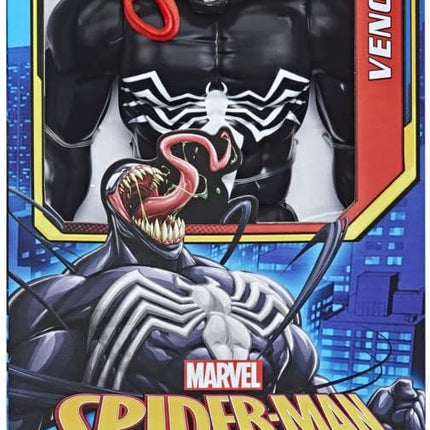 Marvel Titan Hero Series Deluxe Venom Toy 12-Inch-Scale Collectible Action Figure, Kids Ages 4 and Up