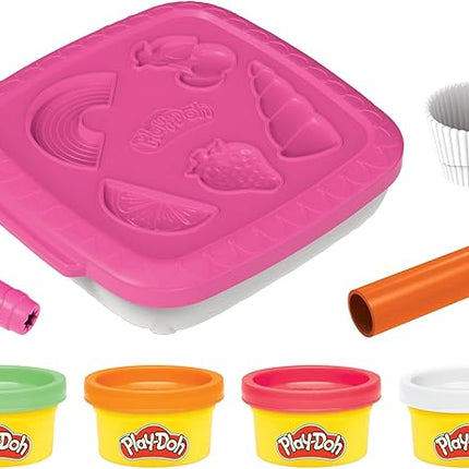Play-Doh Create ‘n Go Cupcakes Playset, Set with Storage Container, Arts and Crafts Activities, Kids Toys for 3 Year Olds and Up