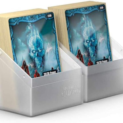 Ultimate Guard Boulder 80+ Classic, Deck Case for 80 Double-Sleeved TCG Cards, Frosted, Secure & Durable Storage for Trading Card Games, Soft-Touch Finish