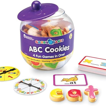 Learning Resources Goodie Games ABC Cookies - Alphabet Letters, Learn to Read and Write, Phonics and Spelling , Fine Motor Skills, Toddler Toys, Kids Games, Manipulatives Preschool Activities