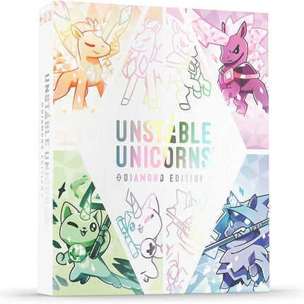 Unstable Unicorns Diamond Edition Base Game - for Kids, Teens, and Adults - Perfect for Family Game Night